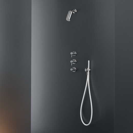 Ручной душ шланг в цветной силиконовой резины с подключением скобка / вода  FLX06 CEADESIGN  - Вид №3