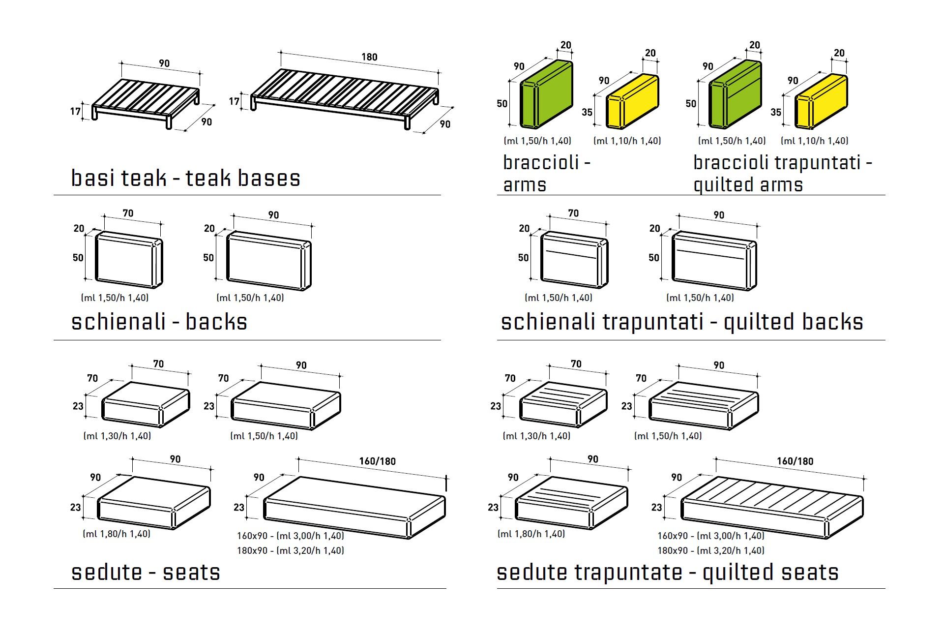Угловой садовый диван из ткани Varaschin Barcode ARCH-00091023 - Вид №13