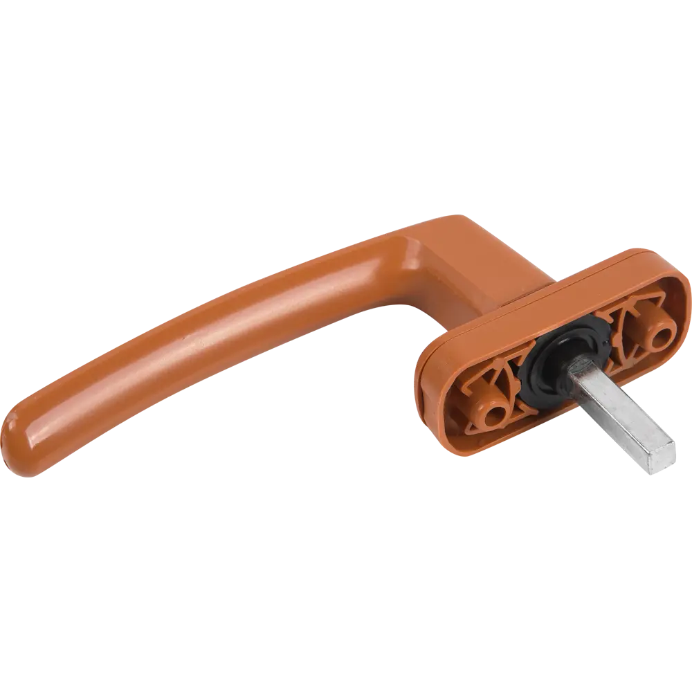 Ручка оконная для ПВХ цвет красно-коричневый ЛЕВША STLM-2045111 - Вид №3