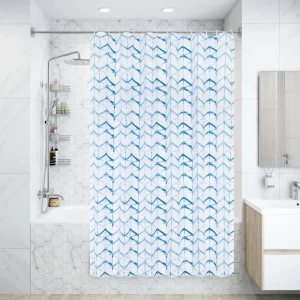 Штора для ванны Bacchetta Shibori с кольцами 180x200 см полиэстер , цвет мультиколор 84621373 STLM-2195461