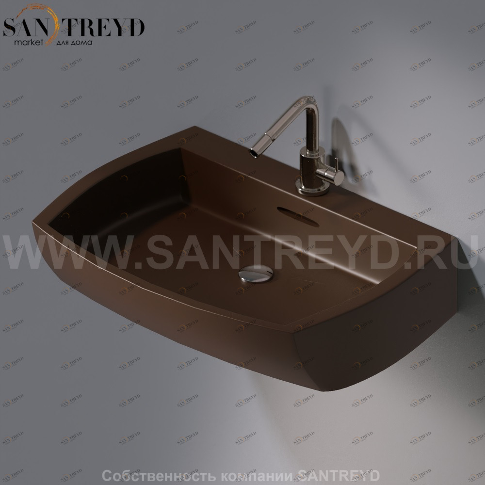 L283.107 Подвесная раковина настенная овальная A. e T. Italia SQUARE AeT ITALIA