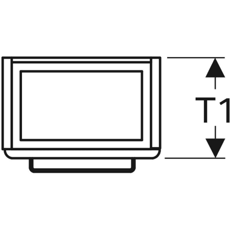 862040000 Шкафчик для раковины Geberit Renova Compact, с одной дверью, с укороченным вылетом Geberit  - Вид №2