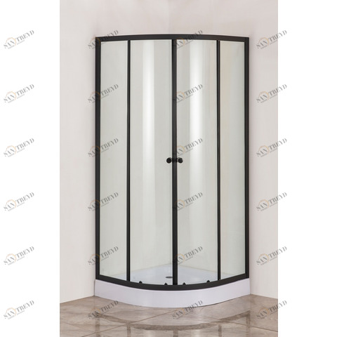 Orange E01-090TB Душевой уголок с поддоном 90х90х205. черный хром sun-id-1517258