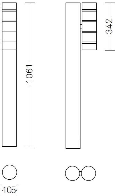 Neri Фонарный столб из экструдированного алюминия Nebula sun-id-1445356 - Вид №3