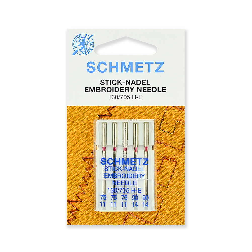 130/705H-E Иглы для быт. шв. машин Иглы для вышивки 5 шт 75/3 Schmetz 
