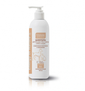 ПР0054038 Шампунь для безшерстных собак и кошек с маточным молочком и ланолином 350мл ПЧЕЛОДАР