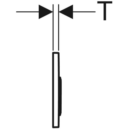 115.085.KN.1 Смывная клавиша Geberit Omega20, двойной смыв Geberit  - Вид №3