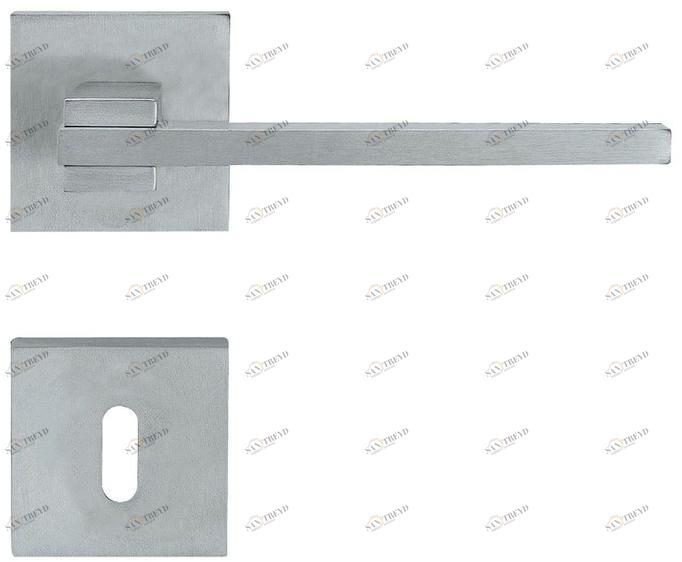 LINEA CALI' Ручка из хромированной латуни на розетке с замком Slim sun-id-1406896