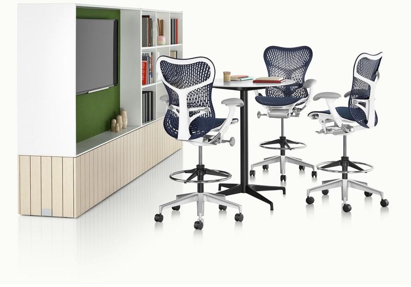 Herman Miller Эргономичный поворотный офисный стул из ткани бабочки Mirra 2 sun-id-1387482 - Вид №5