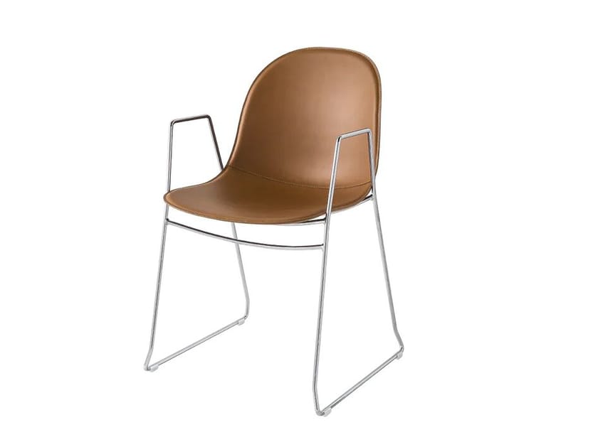 Восстановленное кожаное кресло с подлокотниками Connubia ACADEMY ARCH-00018519