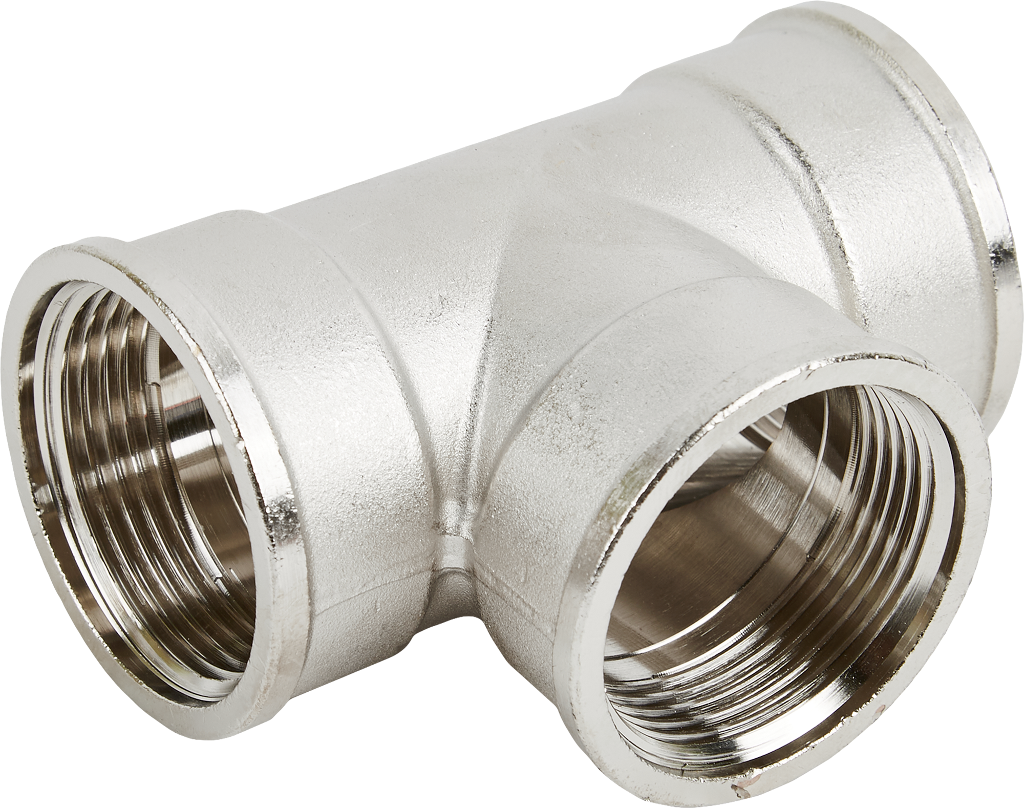 Тройник латунный STOUT 1 1/4" никелированный 82238992 STLM-0022668