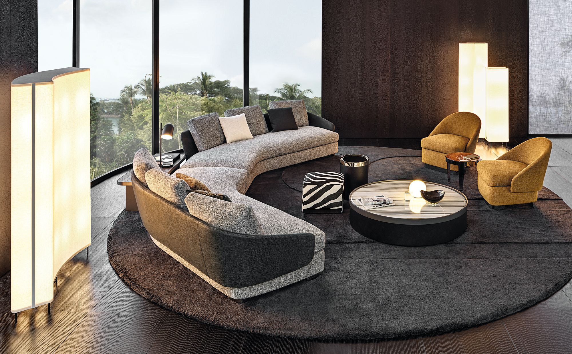 Модульный тканевый диван Minotti Lawson ARCH-00012487 - Вид №2