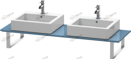 XL015C04747 X-Large Консоль для накладных раковин и встраиваемых умывальников Каменно-синий глянцевый лак Duravit