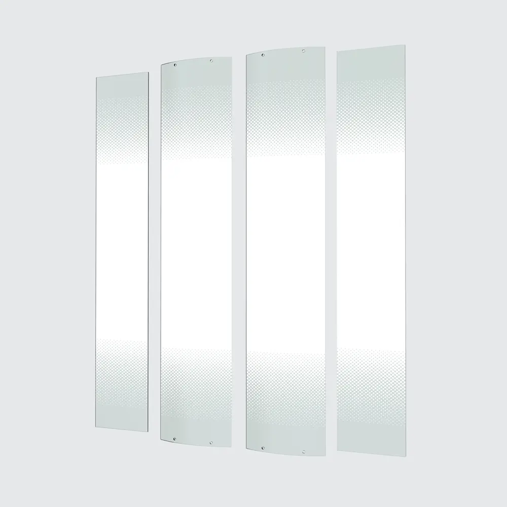 Комплект стекол для душевой ширмы Sensea Easy 1/4 круга 90x90 см с шелкографией, цвет профиля на выбор 88103647 STLM-2106768 - Вид №1