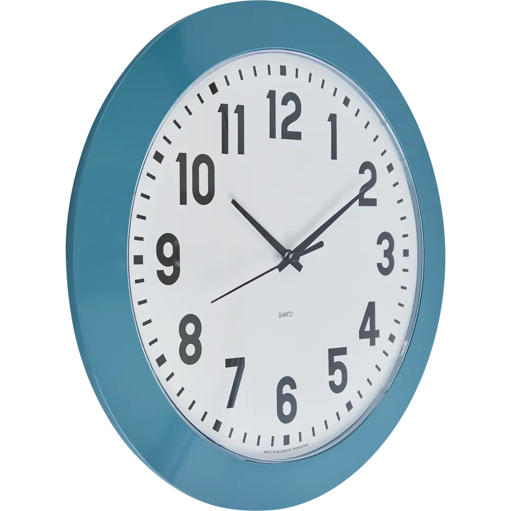 Часы настенные Troykatime Эконом круглые пластик цвет серо-синий бесшумные ø 30.5 см NEO-CLASSIC STLM-2076758 - Вид №2