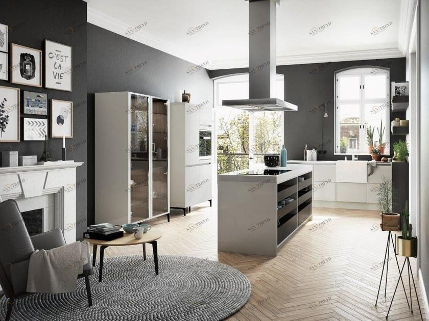 SieMatic Кухня без ручек с каменной мойкой sun-id-1504922