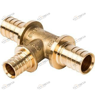 Тройник переходной 25x20x25 аксиальный для труб из сшитого полиэтилена STOUT SFA0014252025