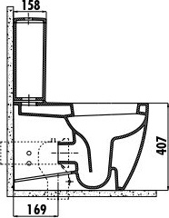 FE360-00CB00E-0000 FREE Унитаз к стене с биде Creavit Free - Вид №4