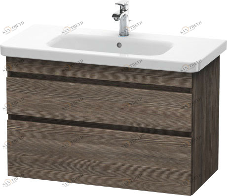 DS648205151 Тумбочка подвесная DuraStyle #DS6482 930 x 448 мм Сосна коричневая, декор Duravit
