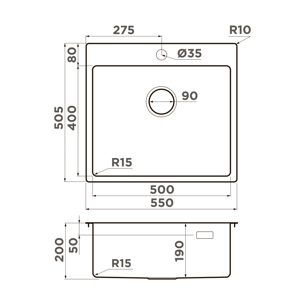 Кухонная мойка Amadare 55 IN OMOIKIRI 4993718 - Вид №4