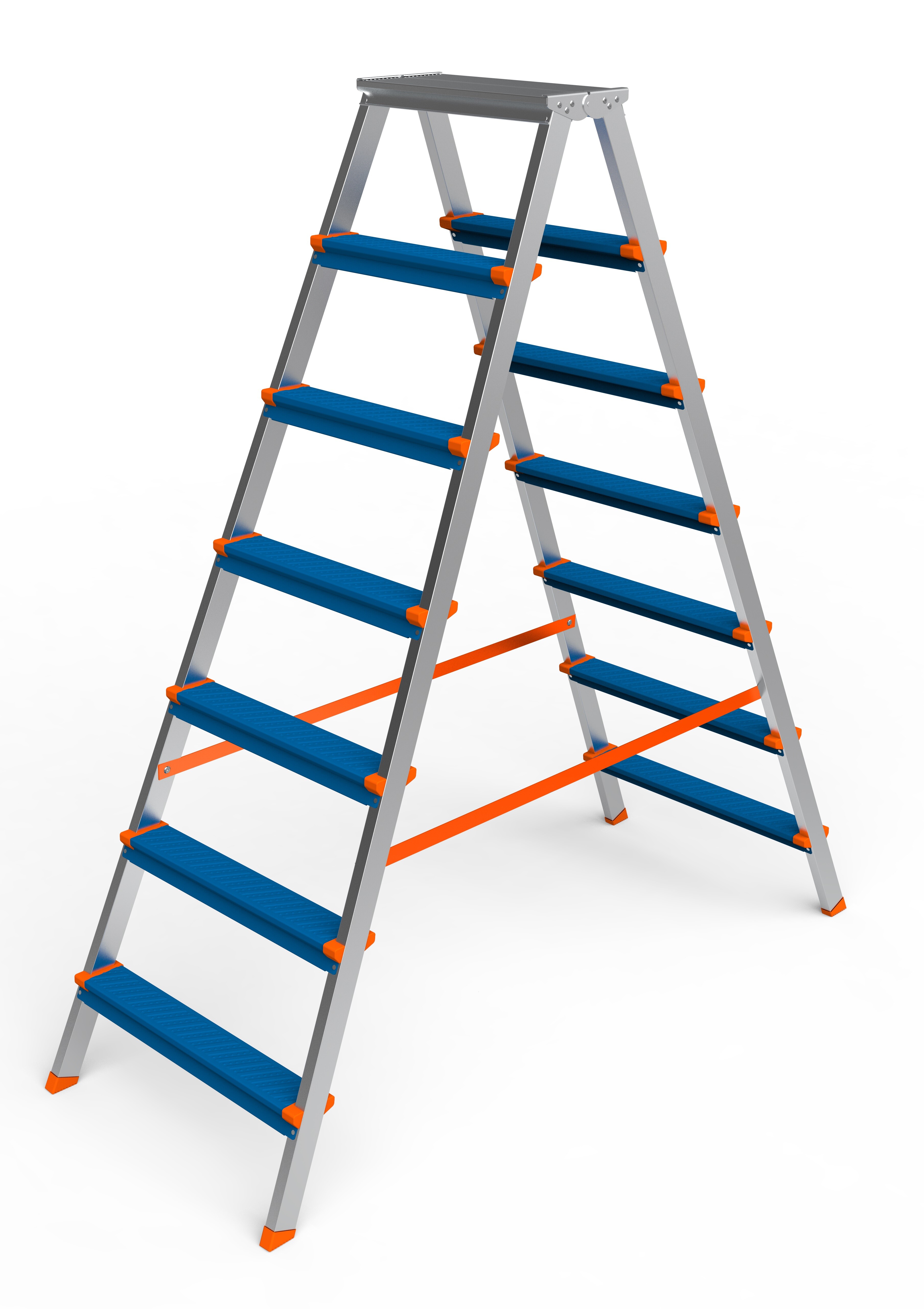 Стремянка двухсекционная SARAYLI COLOR 7+7 9292141 STDN-0032694