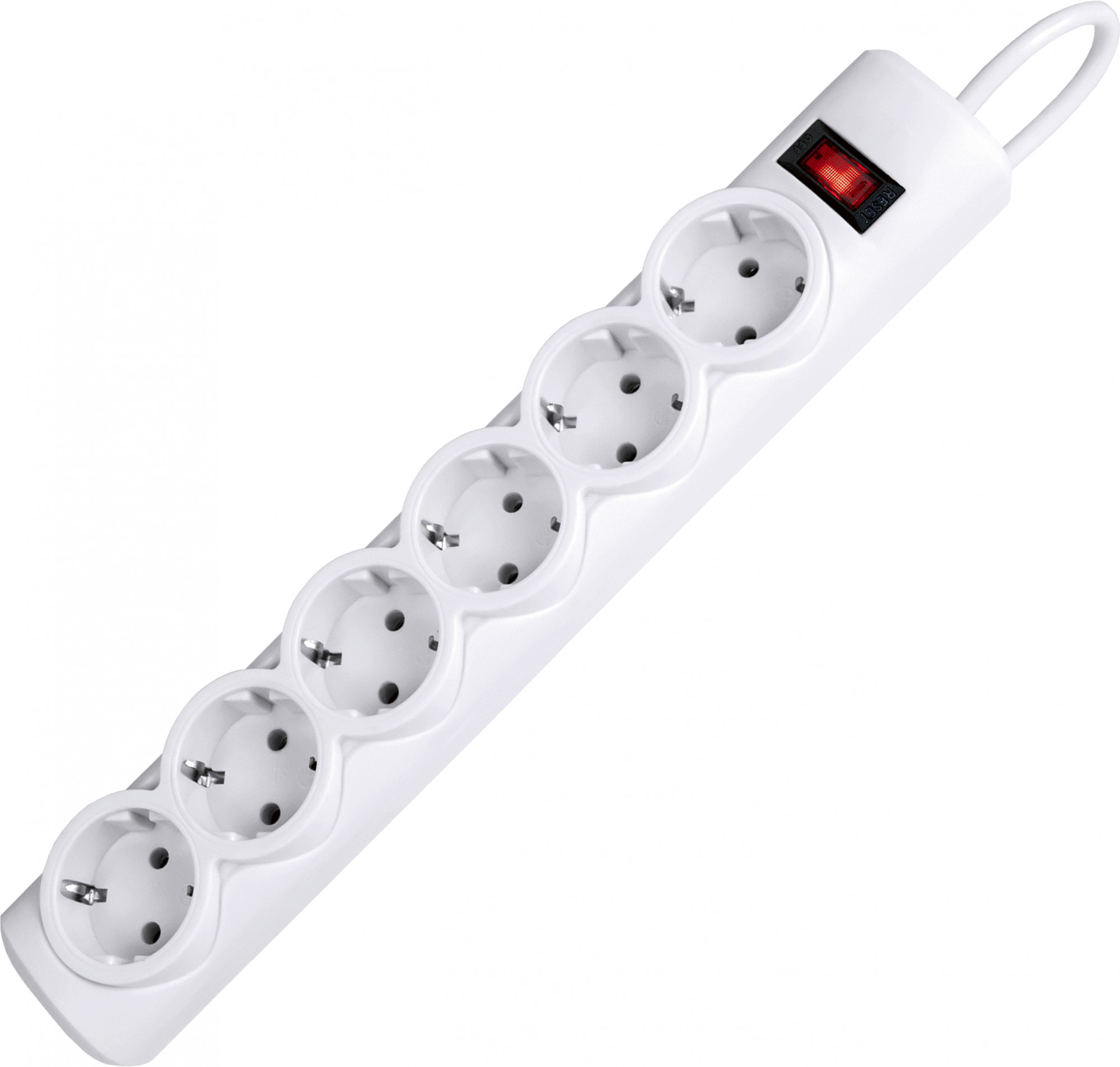 99489 Surge protector dfs 151 1,8m, white, 6 outlets Defender Santreyd 
