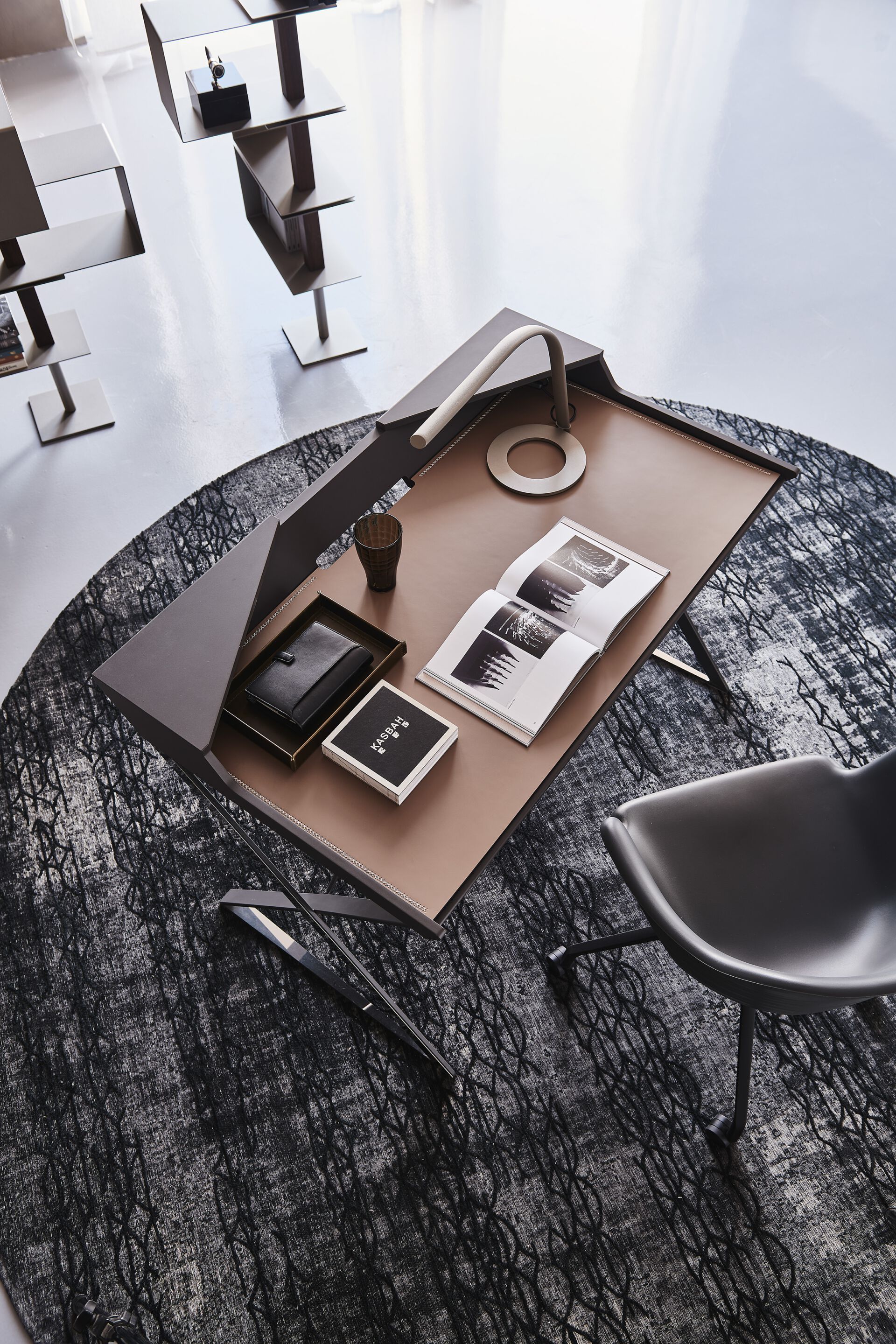 Стальной и деревянный письменный стол Cattelan italia QWERTY ARCH-00131308 - Вид №2