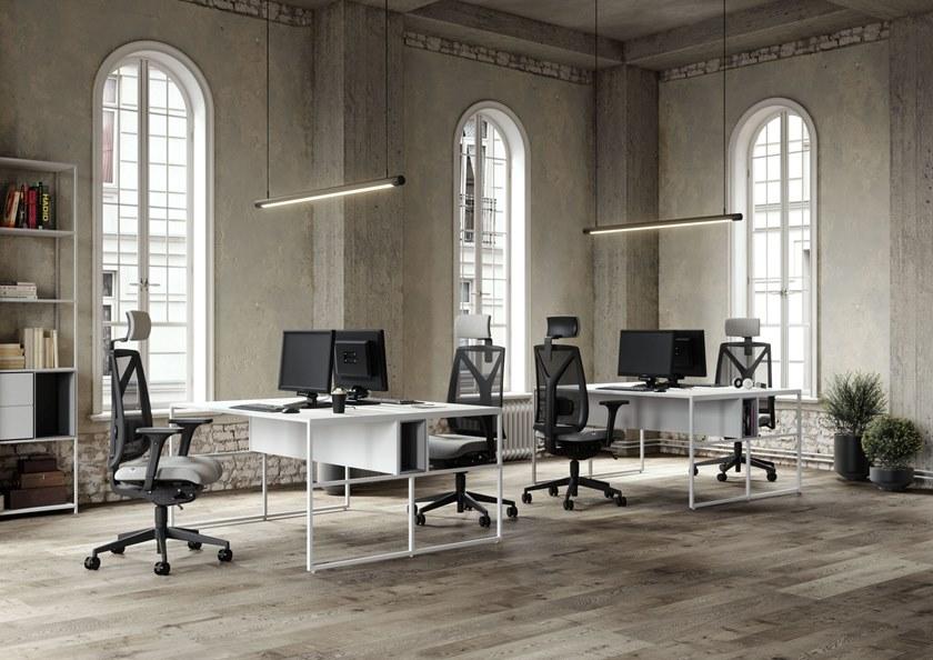 LD Seating Офисный стул с регулируемой высотой из ткани с подлокотниками Leaf 504-sya - Вид №4