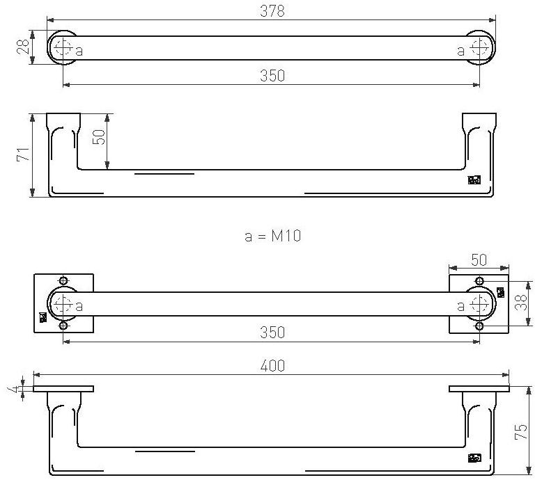 Dauby Бронзовая ручка Pure® 15209 - Вид №1