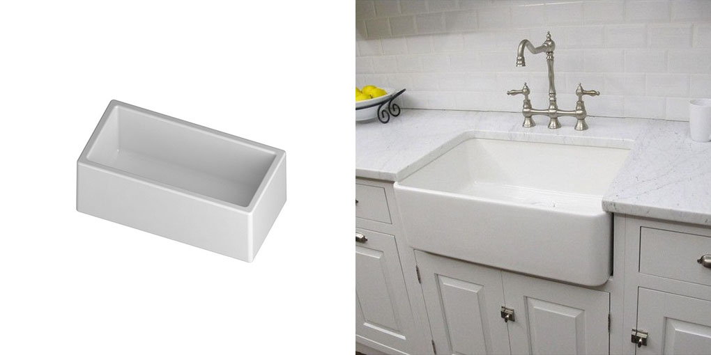 FM03618001 Полувстраиваемая раковина консольная 50 см белая Disegno Ceramica Farm  - Вид №1