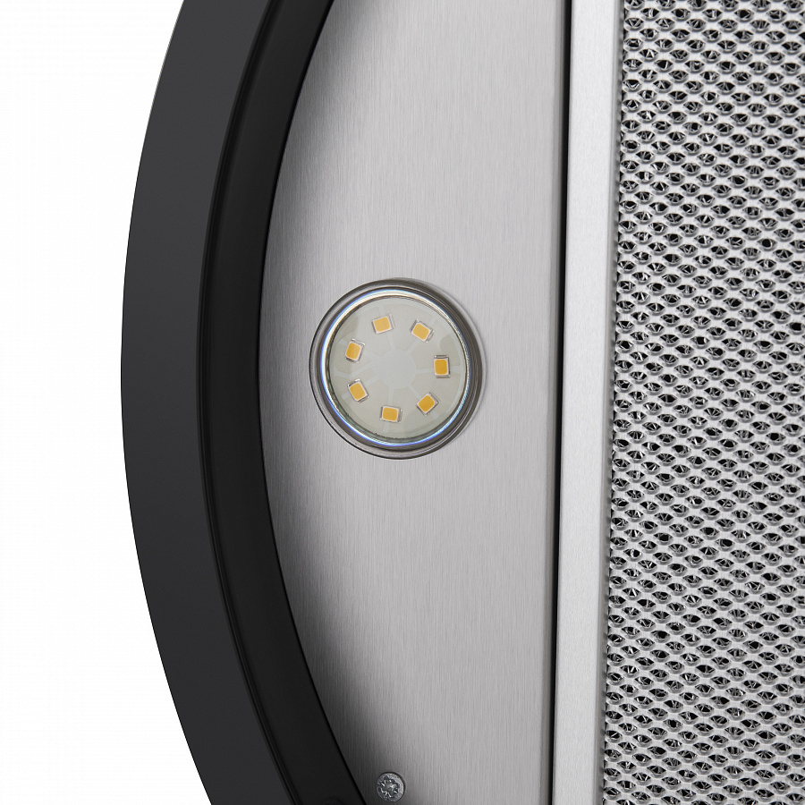 LEE WALL (C) 39 INOX Вытяжка l/ вытяжка с настенным креплением, максимальная производительность 1000 м3/ч,рассчитанная на кухню до 40 м2 с низким уровнем шума 52 дб, нержавеющая сталь Maunfeld Santreyd  - Вид №7