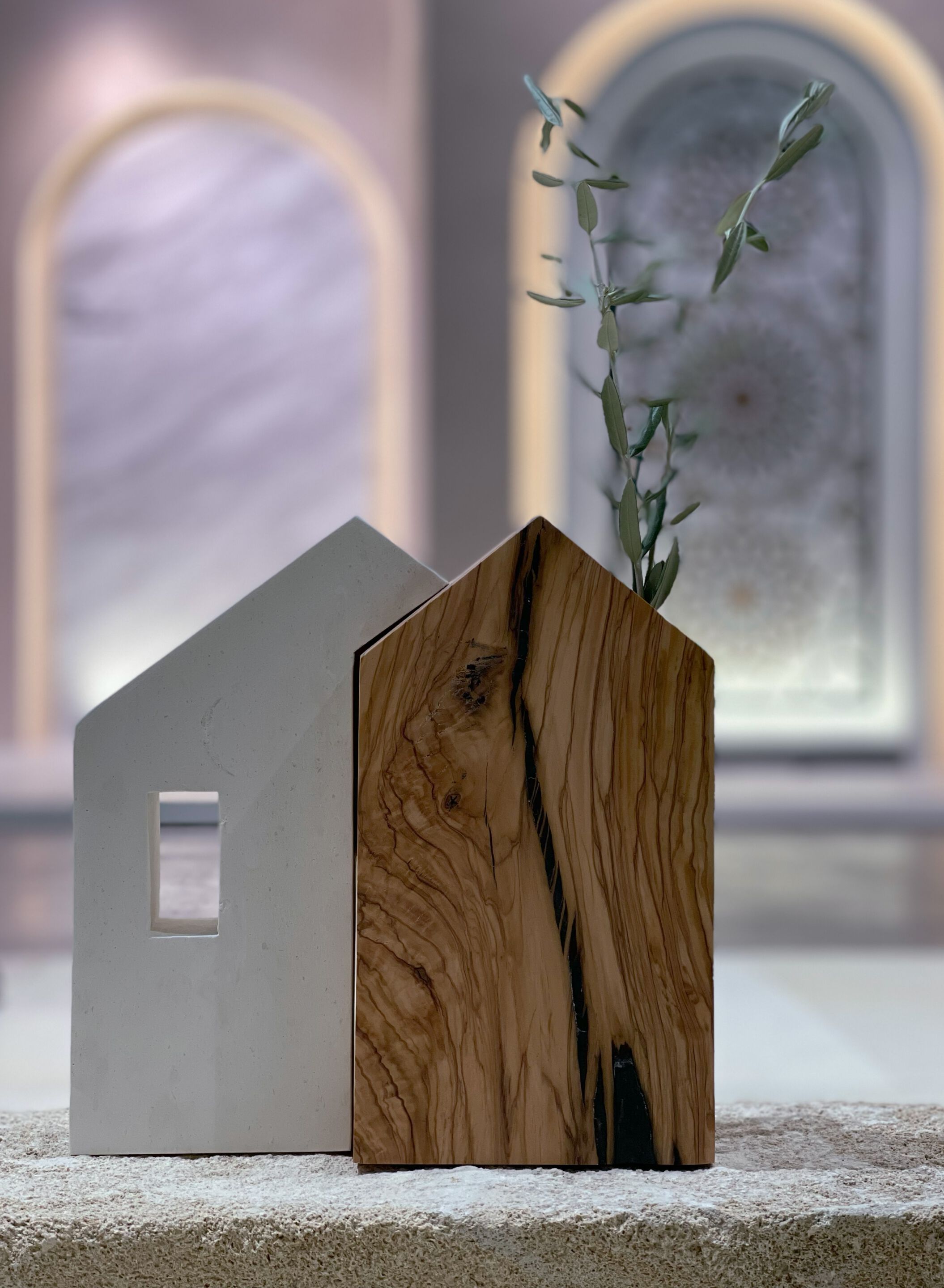 Безделушка / скульптура из камня Лечче и оливкового дерева PIMAR руины ARCH-00151866 - Вид №1