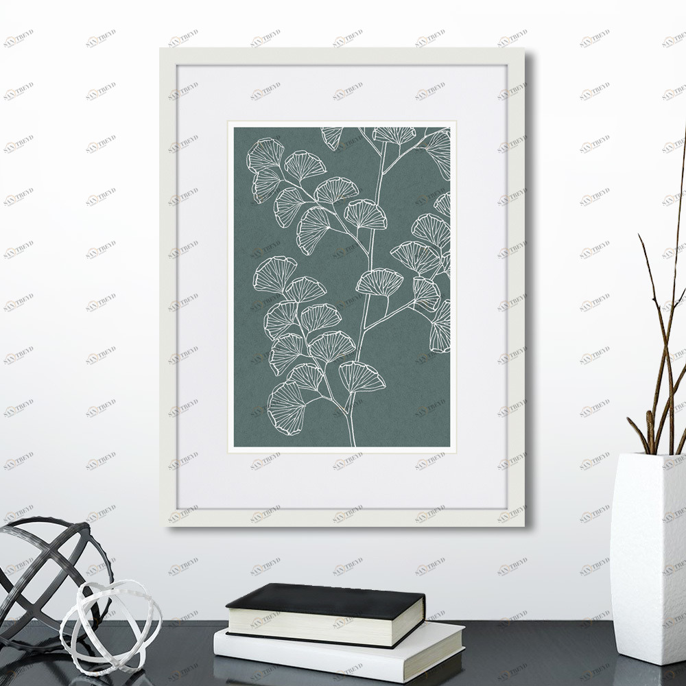 Картина 42х32 см The Fern Collection №27 КАРТИНЫ В КВАРТИРУ  00-3894683 Зеленый 