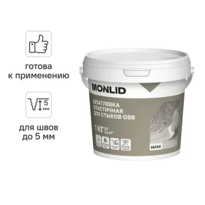 Шпаклевка для швов акриловая MONLID 1 кг