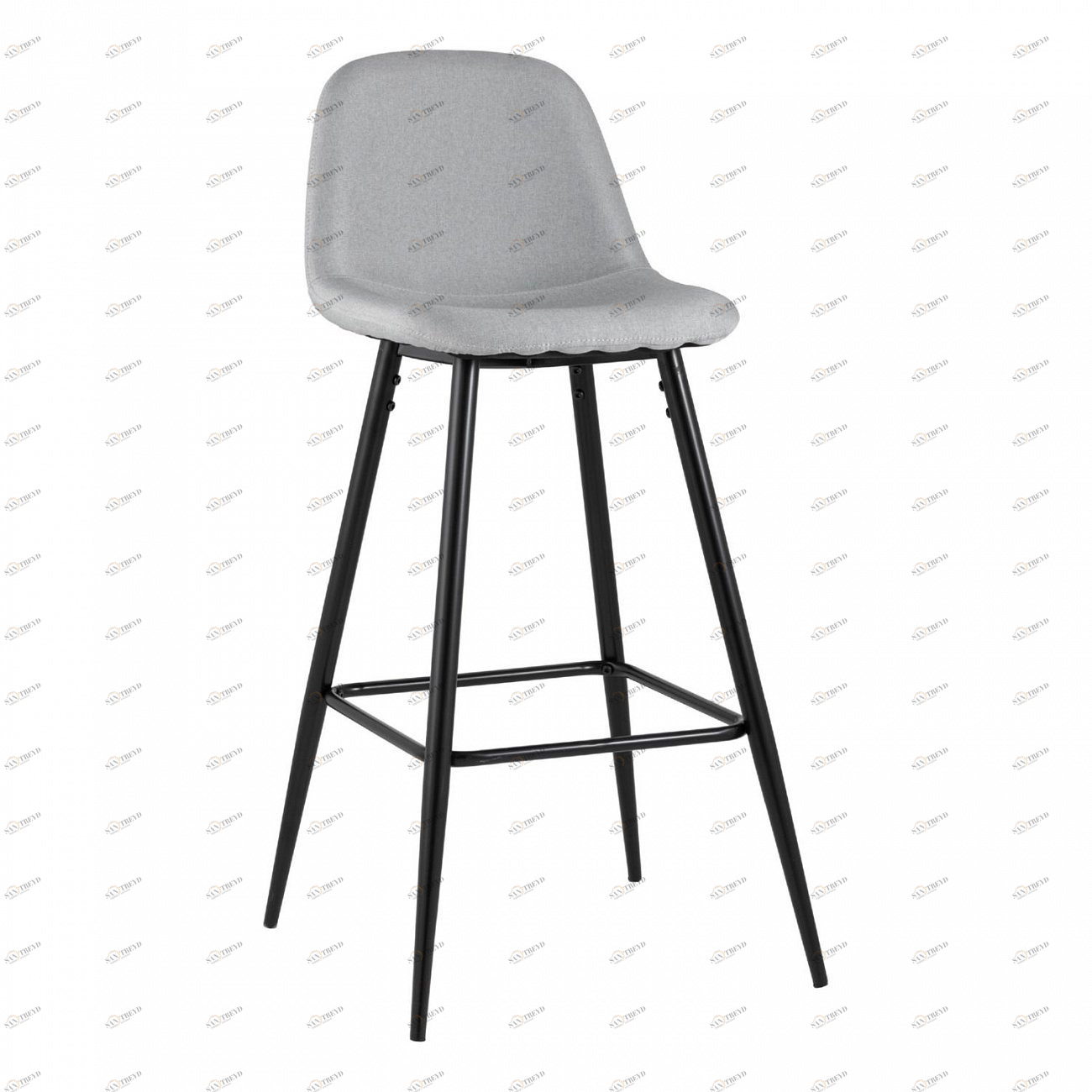 Стул барный со спинкой серый "Валенсия" STOOL GROUP  00-3882039 Серый 