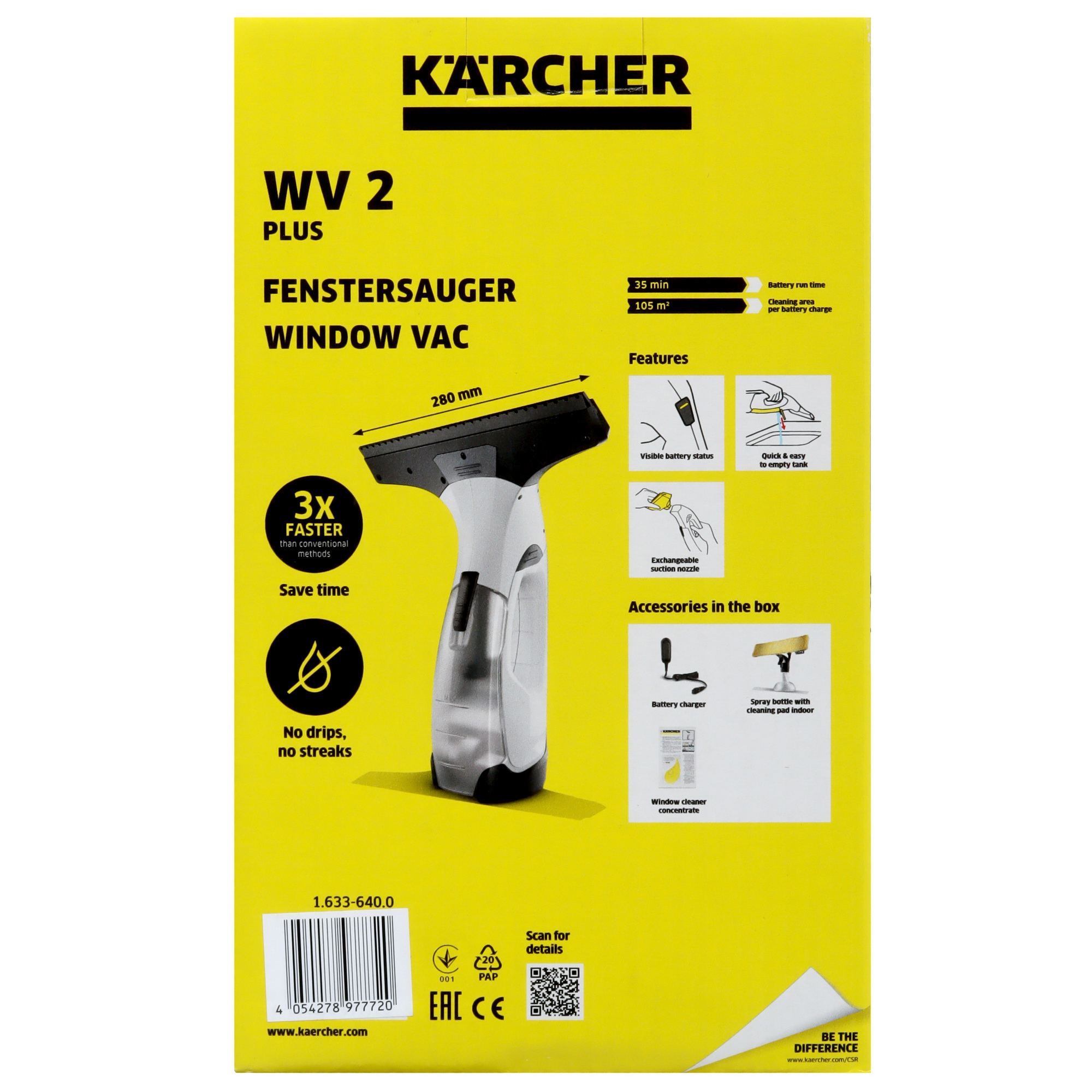 9074376 Стеклоочиститель Karcher WV 2 Plus STDN-0044507 - Вид №10