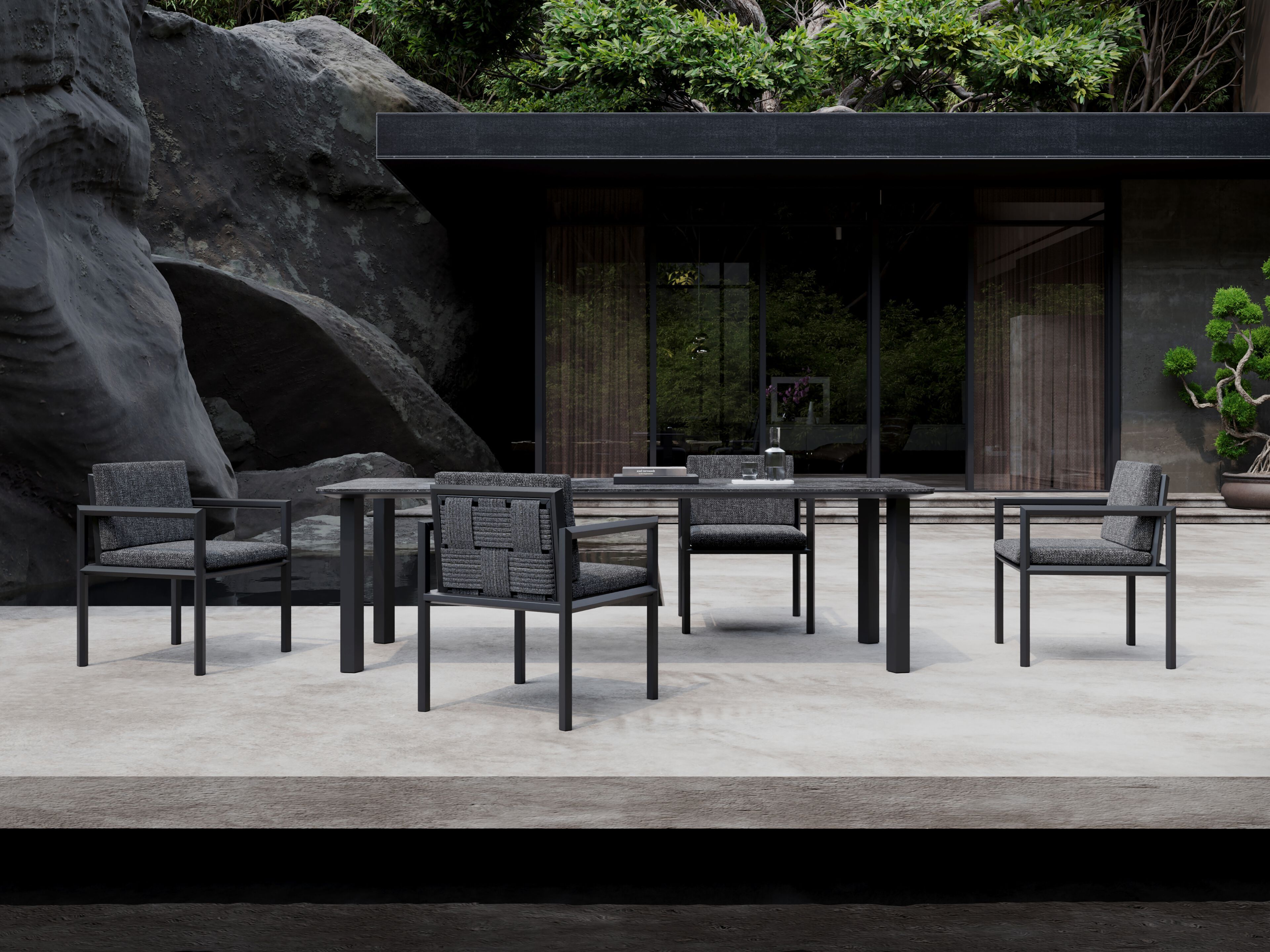 Тканевый садовый стул с подлокотниками SNOC Éclat ARCH-00050398 - Вид №6