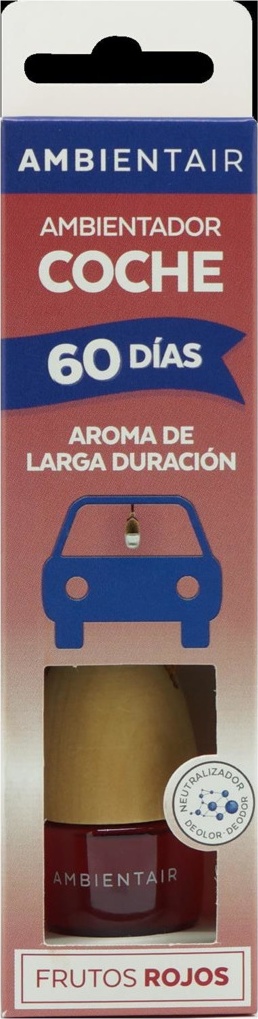 10656742 Ambientair Диффузор для автомобиля Красные фрукты 6 мл Стекло 