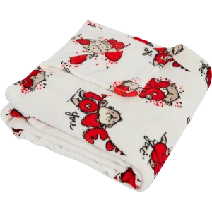 Плед Teddy Love 150x200 см фланель цвет белый 89337331 STLM-2106056