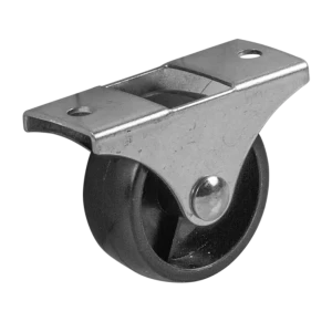 Мебельное колесо неповоротное 40 мм с резиновым покрытием, нагрузка 50 кг 89433772
