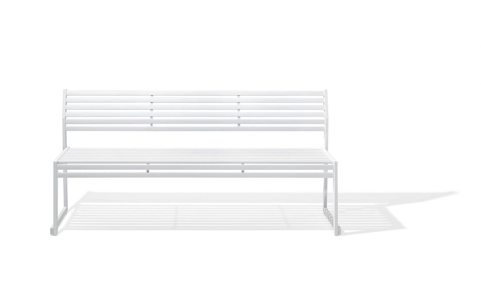 Штабелируемая металлическая скамья со спинкой Urbantime Cortina.026 ARCH-00056284 - Вид №5