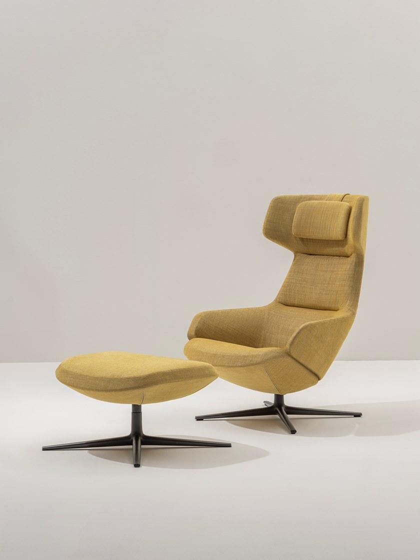 arper Мягкая подножка из ткани с 4 спицами Aston club sun-id-1388630 - Вид №1