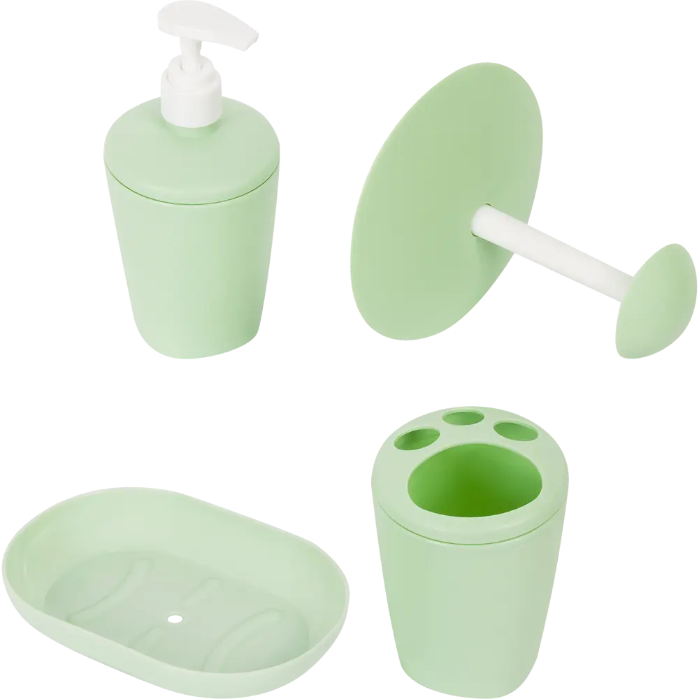 Держатель для туалетной бумаги Aqua цвет зеленый BEROSSI STLM-2027454 - Вид №3