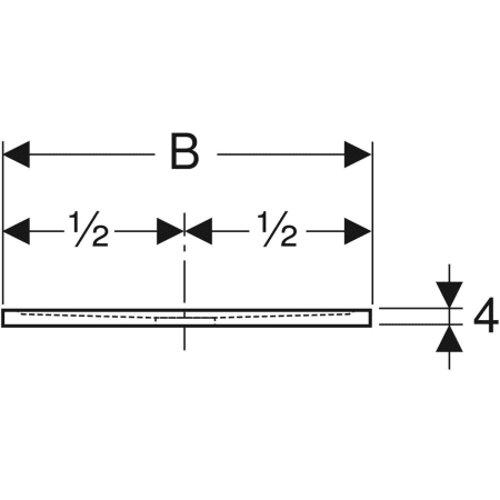 550.292.00.2 Квадратный душевой поддон Geberit Sestra Geberit  - Вид №4