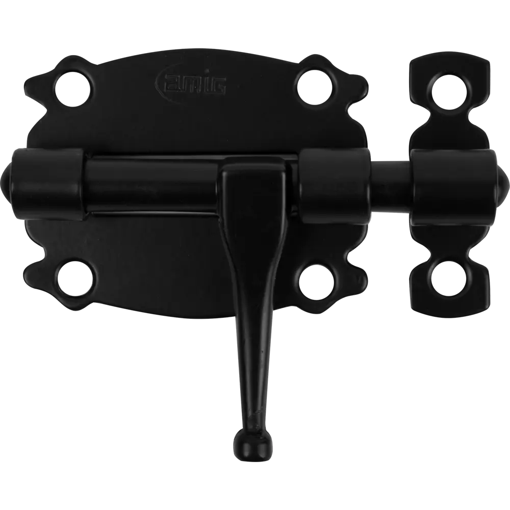Задвижка Amig для межкомнатных дверей и мебели, черная 17743505 STLM-0008528