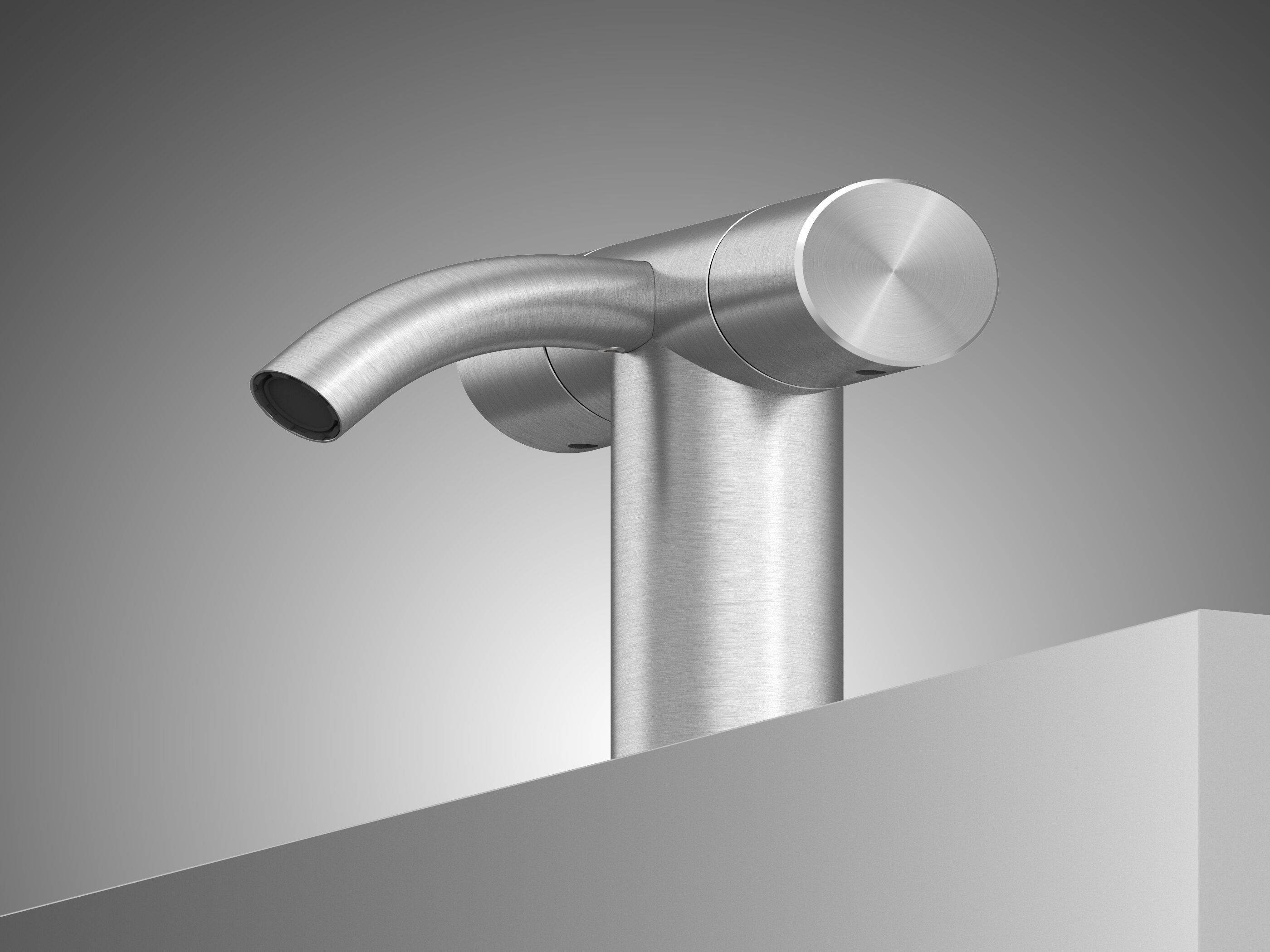 Смеситель для раковины из нержавеющей стали с одним отверстием Quadrodesign Hum ARCH-00017877 - Вид №2