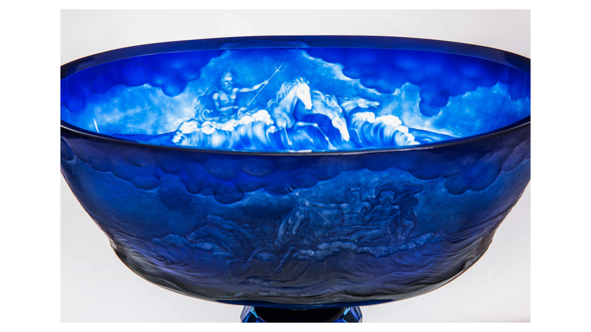 10577703 Moser Ваза 24см "Дельфины" п/к Хрусталь бессвинцовый  - Вид №2