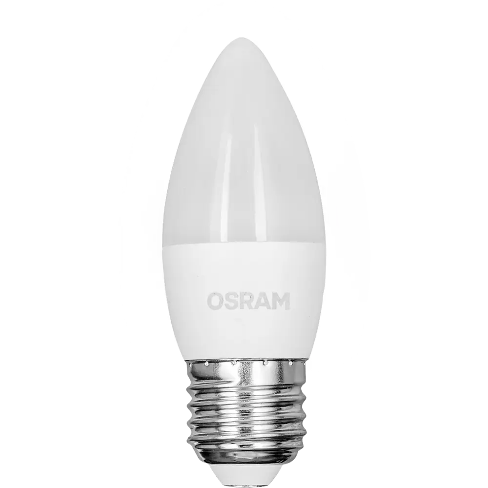 Лампа светодиодная Osram свеча 5Вт 470Лм E27 теплый белый свет STLM-2126704 - Вид №1