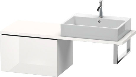 LC582304747 L-Cube Шкафчик для компактной консоли Каменно-синий глянцевый лак Duravit - Вид №2