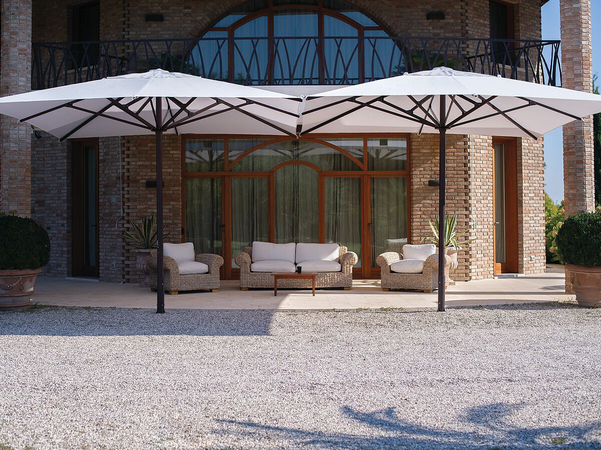 Зонт с телескопическим центральным полюсом Ombrellificio Poggesi DEHOR ARCH-00019306